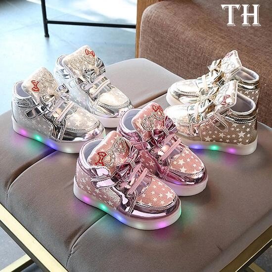 Дитячі модні кросівки Star Luminous Child Casual Colorful Light Shoes під замовлення за 30 днів доставка безкоштовно від компанії greencard - фото 1