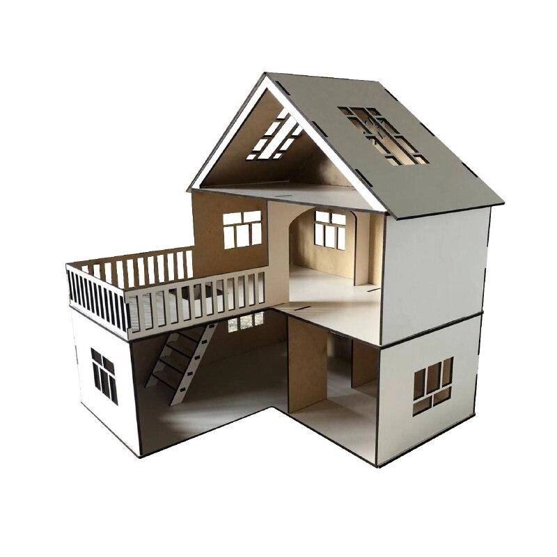 Дитячий ляльковий будиночок DecorPlace з меблями білий 32Х32Х35см Код/Артикул 29 а80(1) від компанії greencard - фото 1