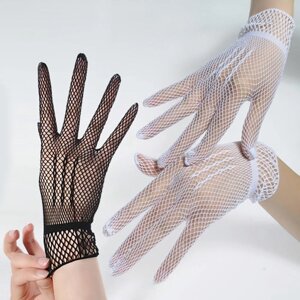 Для жінок Вечірні жіночі рукавички Весна Літо Сітчасті ажурні рукавички Танцювальні рукавиці DeJOr