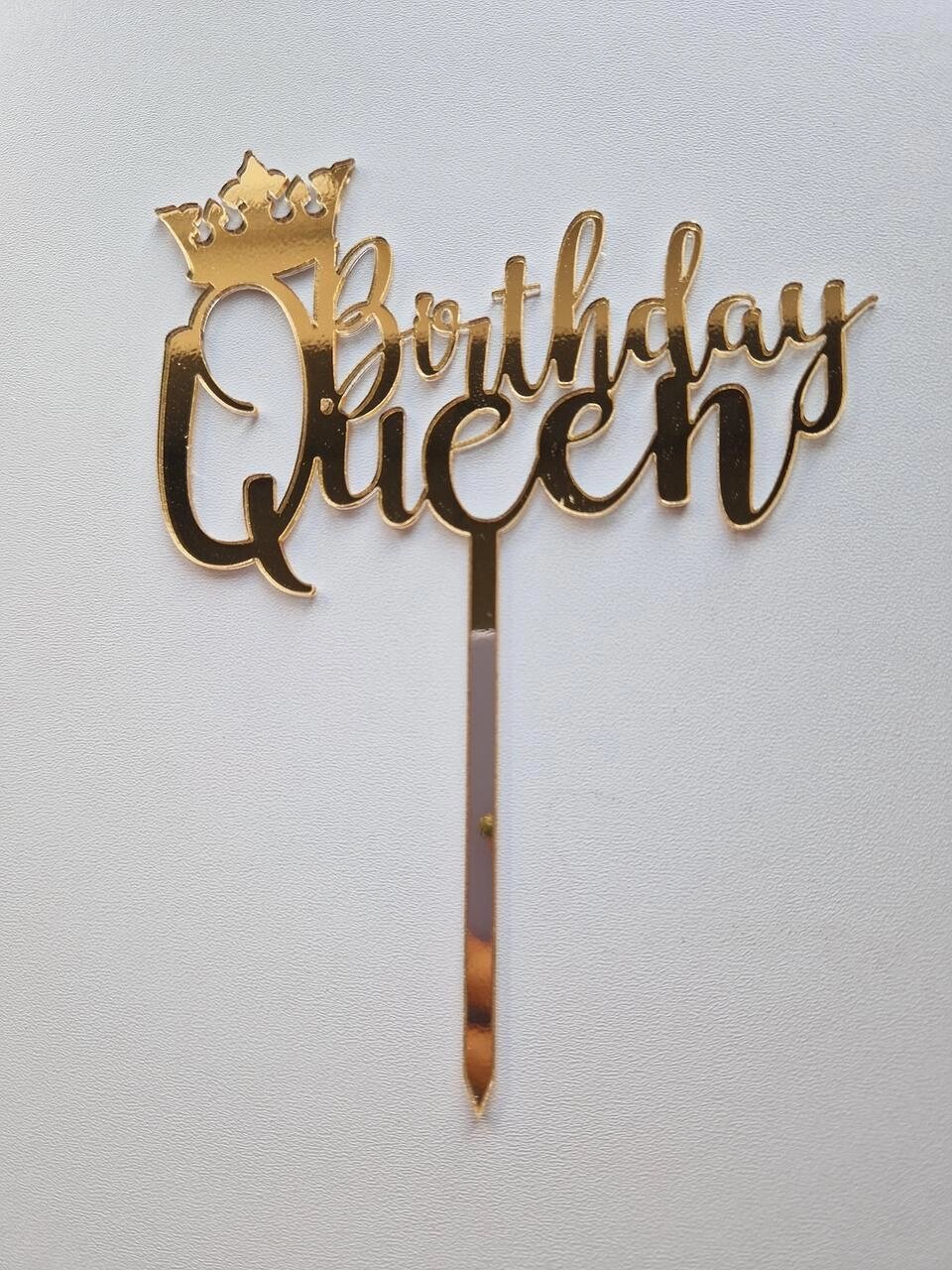Дзеркальний топпер "Birthday Queen"  ( 12 см) Код/Артикул 80 Т0223за від компанії greencard - фото 1