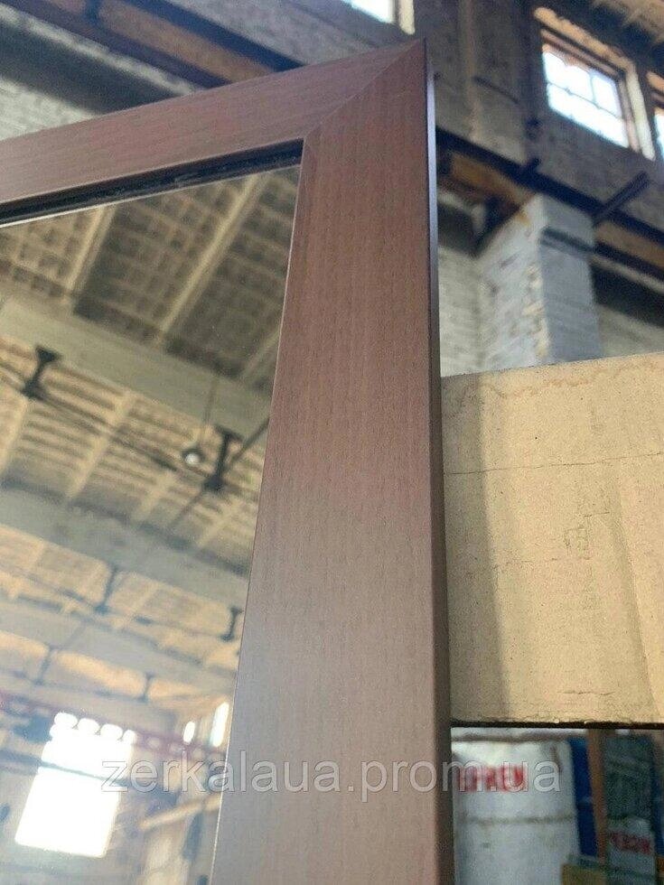 Дзеркало настінне в повний ріст 150x60 коричнева рама МДФ підлогове ростове Код/Артикул 178 від компанії greencard - фото 1
