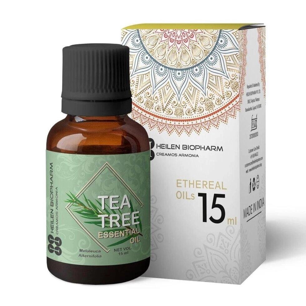 Ефірна олія Чайного дерева (15 мл), Tea Tree Essential Oil,  Heilen Biopharm Під замовлення з Індії 45 днів. від компанії greencard - фото 1