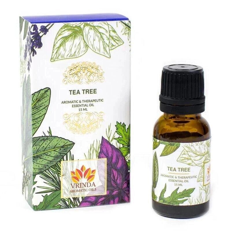 Ефірна олія Чайного дерева (15 мл), Tea Tree Essential Oil,  Vrindaam Під замовлення з Індії 45 днів. Безкоштовна від компанії greencard - фото 1