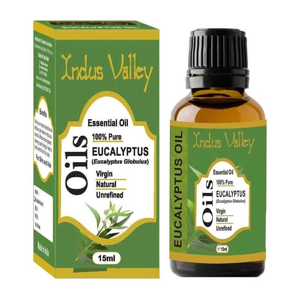 Ефірна олія Евкаліпта (15 мл), Eucalyptus Essential Oil,  Indus Valley Під замовлення з Індії 45 днів. Безкоштовна від компанії greencard - фото 1