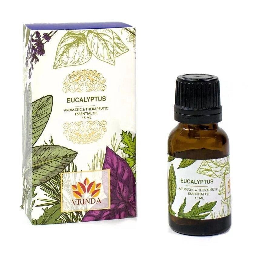 Ефірна олія Евкаліпта (15 мл), Eucalyptus Essential Oil,  Vrindaam Під замовлення з Індії 45 днів. Безкоштовна доставка. від компанії greencard - фото 1