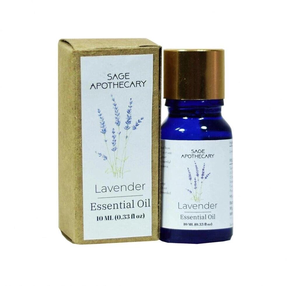 Ефірна олія Лаванди (10 мл), Lavender Essential Oil,  Sage Apothecary Під замовлення з Індії 45 днів. Безкоштовна від компанії greencard - фото 1