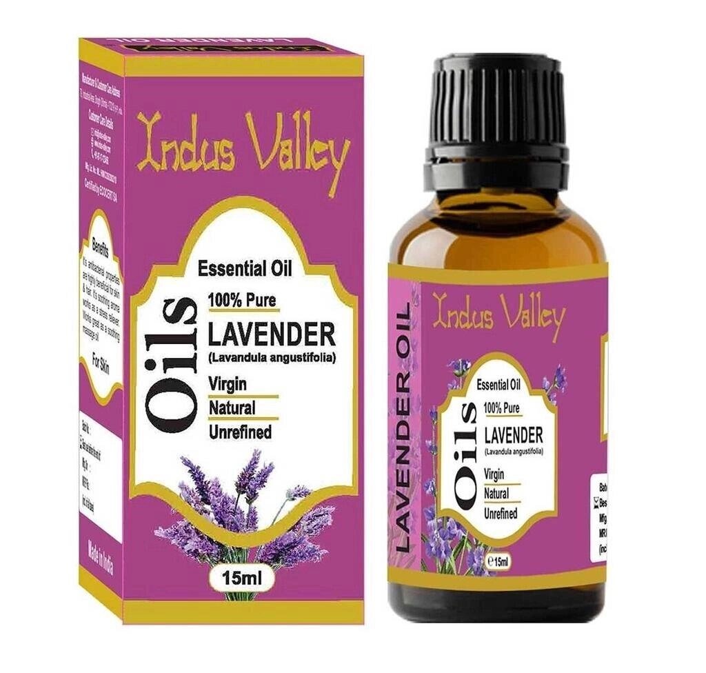 Ефірна олія Лаванди (15 мл), Lavender Essential Oil,  Indus Valley Під замовлення з Індії 45 днів. Безкоштовна доставка. від компанії greencard - фото 1
