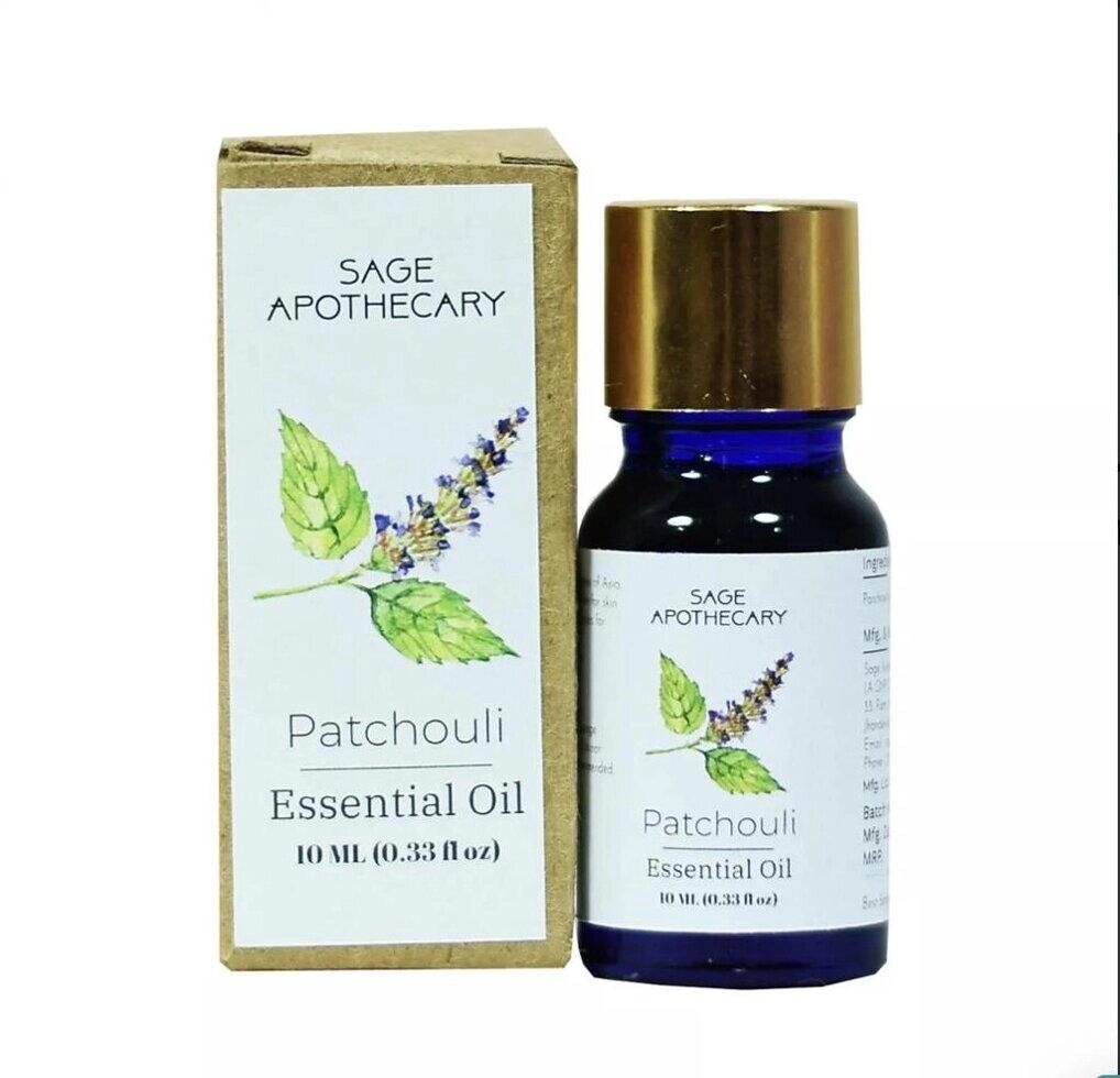 Ефірна олія Пачулі (10 мл), Patchouli Essential Oil,  Sage Apothecary Під замовлення з Індії 45 днів. Безкоштовна від компанії greencard - фото 1