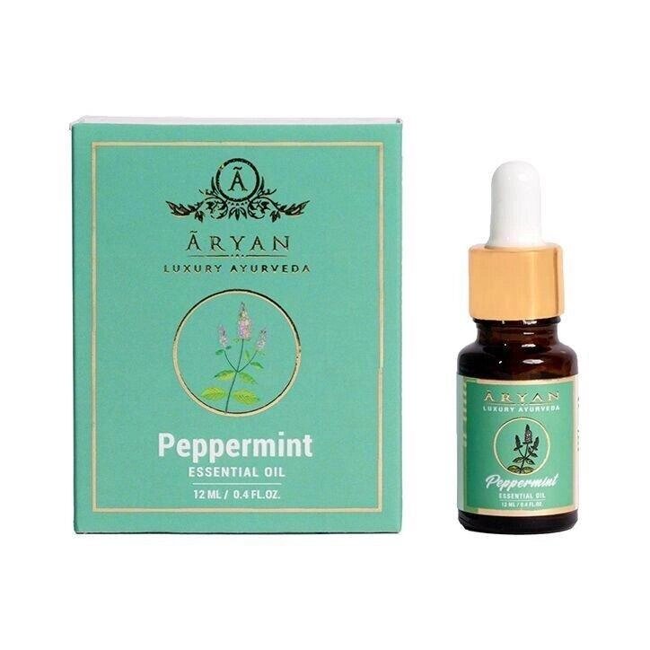 Ефірна олія Перечної м'яти (12 мл), Peppermint Essential Oil,  Aryan Під замовлення з Індії 45 днів. Безкоштовна від компанії greencard - фото 1