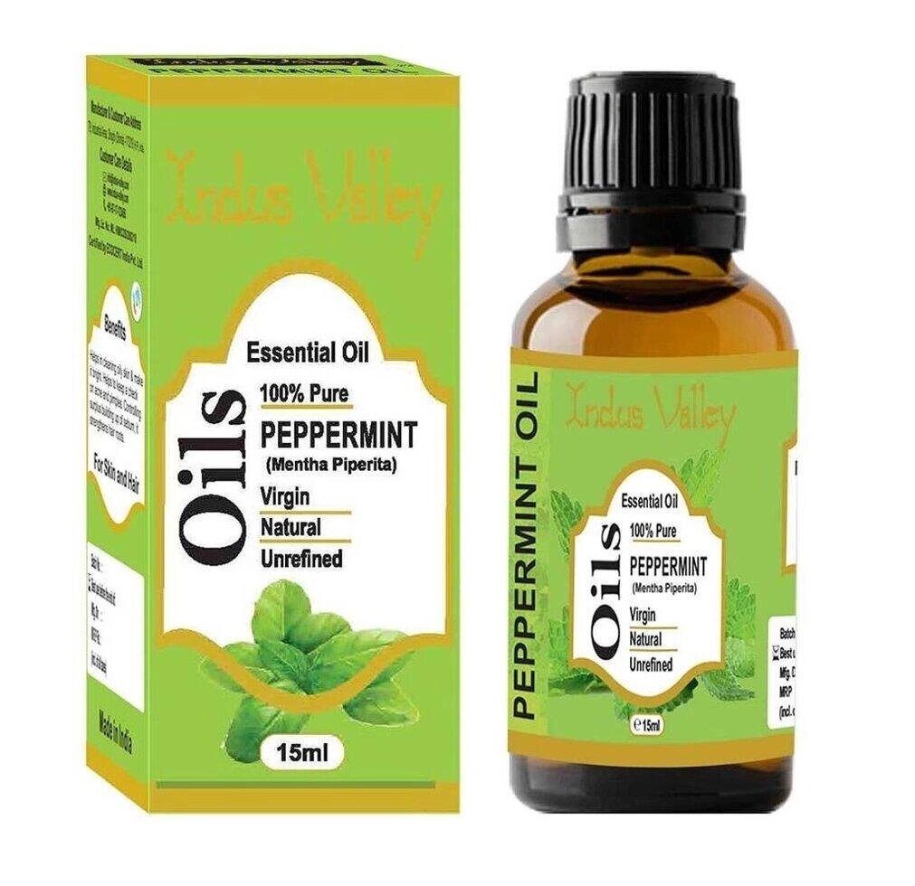 Ефірна олія Перечної м'яти (15 мл), Peppermint Essential Oil,  Indus Valley Під замовлення з Індії 45 днів. Безкоштовна  від компанії greencard - фото 1