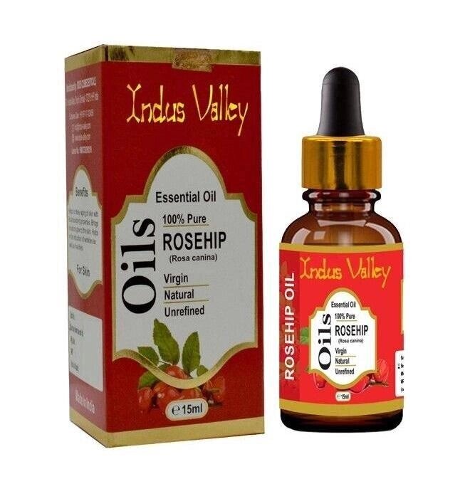 Ефірна олія Шипшини (15 мл), Rosehip Essential Oil,  Indus Valley Під замовлення з Індії 45 днів. Безкоштовна доставка. від компанії greencard - фото 1