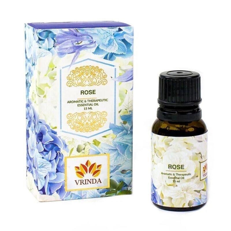 Ефірна олія Троянди (15 мл), Rose Aromatic Oil,  Vrindaam Під замовлення з Індії 45 днів. Безкоштовна доставка. від компанії greencard - фото 1