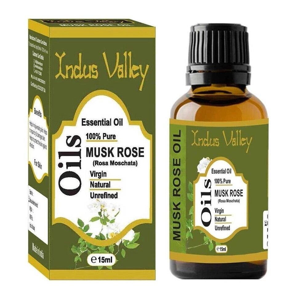 Ефірна олія Троянди мускатної (15 мл), Musk Rose Essential Oil,  Indus Valley Під замовлення з Індії 45 днів. від компанії greencard - фото 1