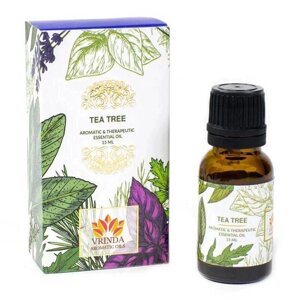 Ефірна олія Чайного дерева (15 мл), Tea Tree Essential Oil, Vrindaam Під замовлення з Індії 45 днів. Безкоштовна