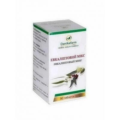 Евкаліптовий мікс пігулки 90 шт по 0.4 г Код/Артикул 194 15-026 від компанії greencard - фото 1