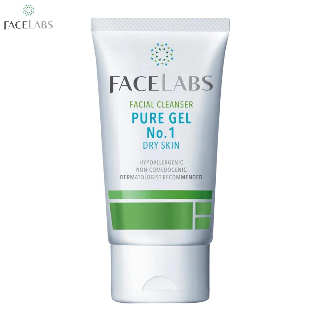 FACELABS Очищаючий засіб для обличчя Pure Gel №1 для сухої шкіри, гіпоалергенний, некомедогенний, рекомендований Під від компанії greencard - фото 1