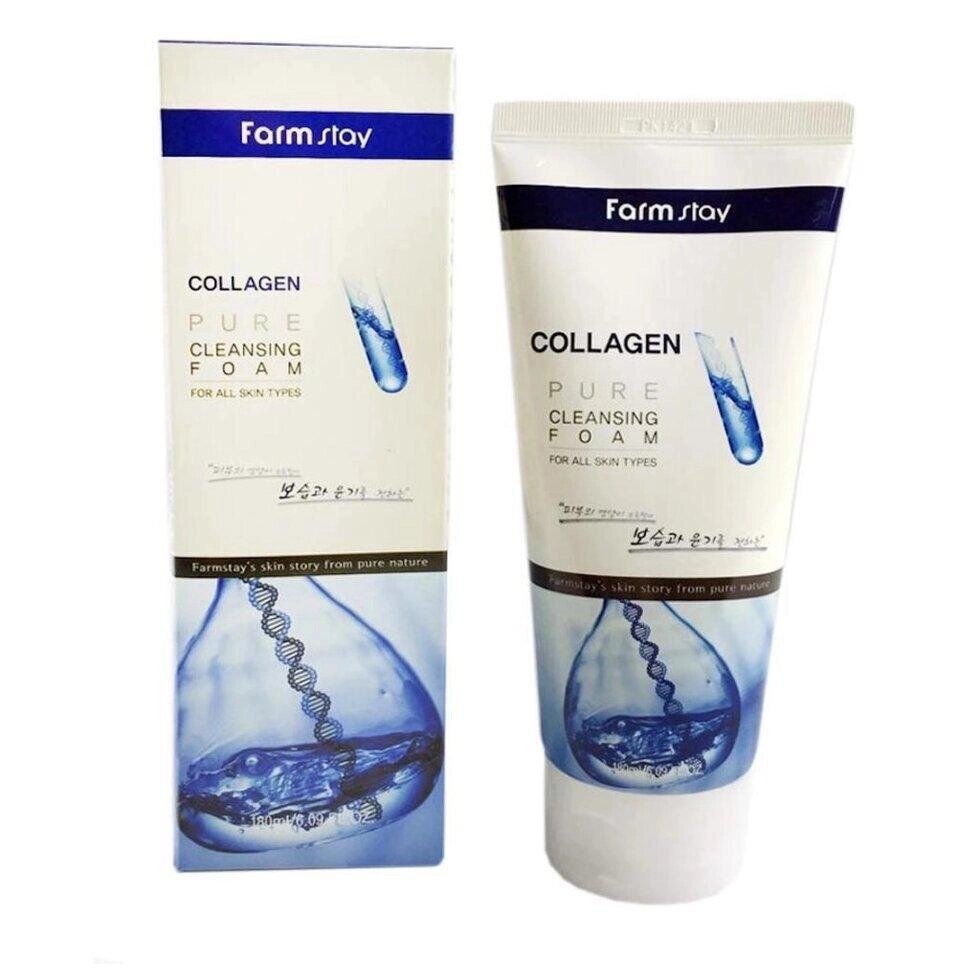 FARM STAY Collagen Pure Cleansing Foam 180 мл (3 варіанти) під замовлення з кореї 30 днів доставка безкоштовна від компанії greencard - фото 1