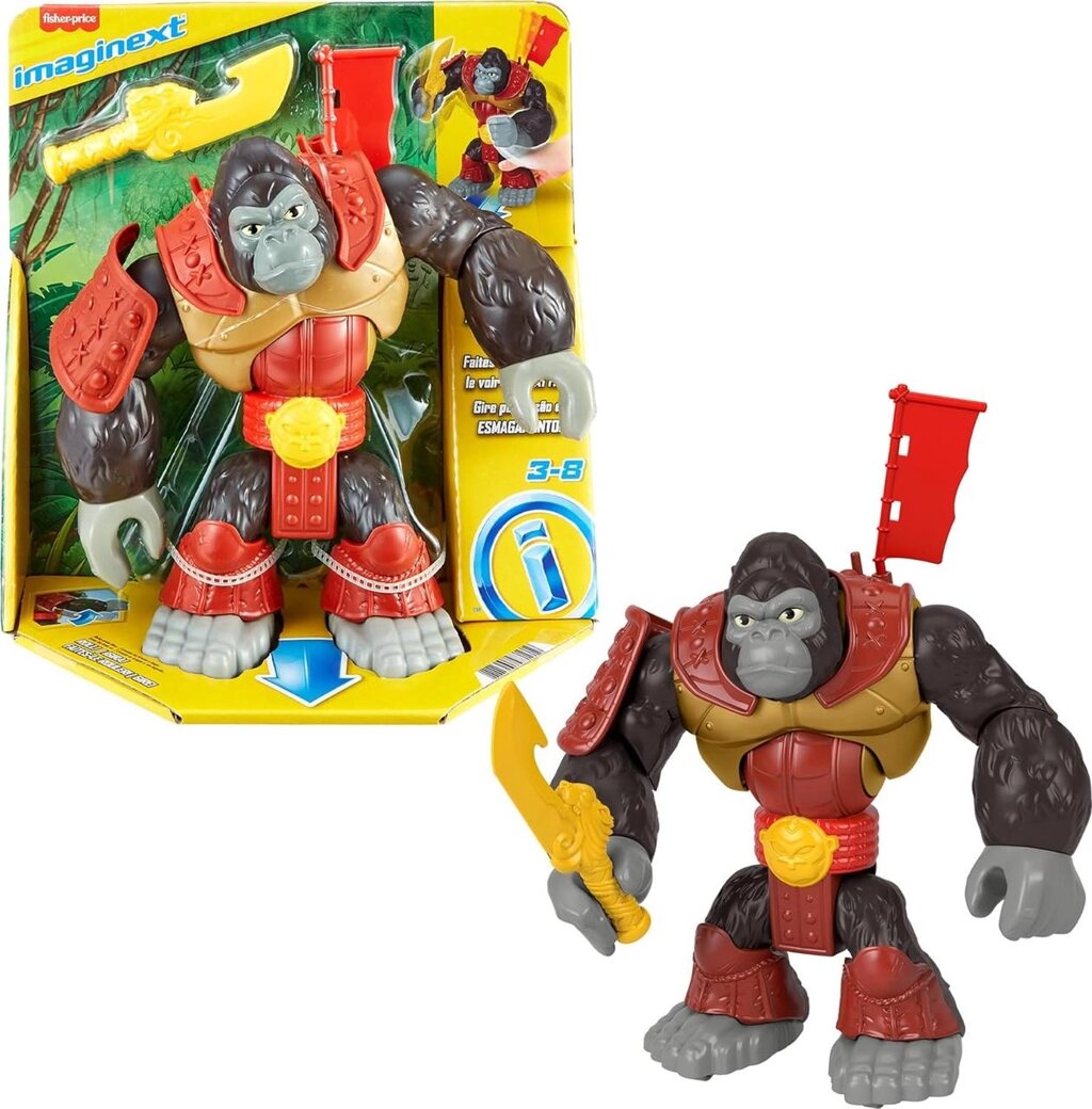 Фігурка солдата Горили Silverback Gorilla Smash. Fisher-Price Imaginext Код/Артикул 75 1104 Код/Артикул 75 1104 від компанії greencard - фото 1