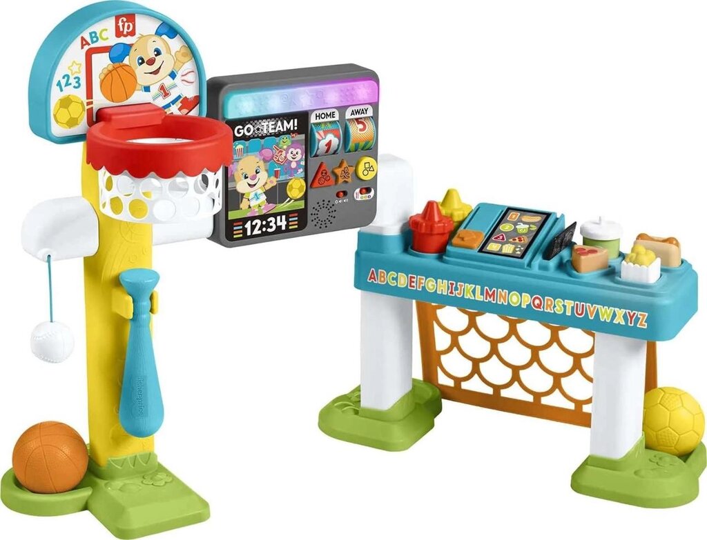 Fisher-Price Laugh & Learn Game Experience. Спортивний центр 4-в-1 Код/Артикул 75 691 Код/Артикул 75 691 Код/Артикул 75  від компанії greencard - фото 1