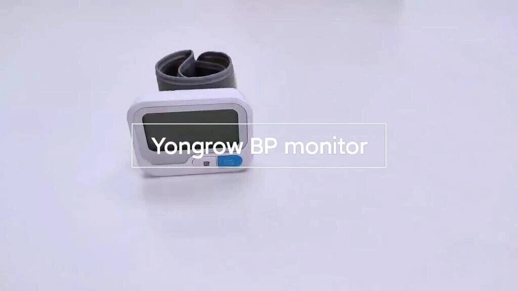 Flash Sale-Yongrow Монітор артеріального тиску Наручний Цифровий автоматичний АТ манжета з визначенням серцебиття LCD від компанії greencard - фото 1
