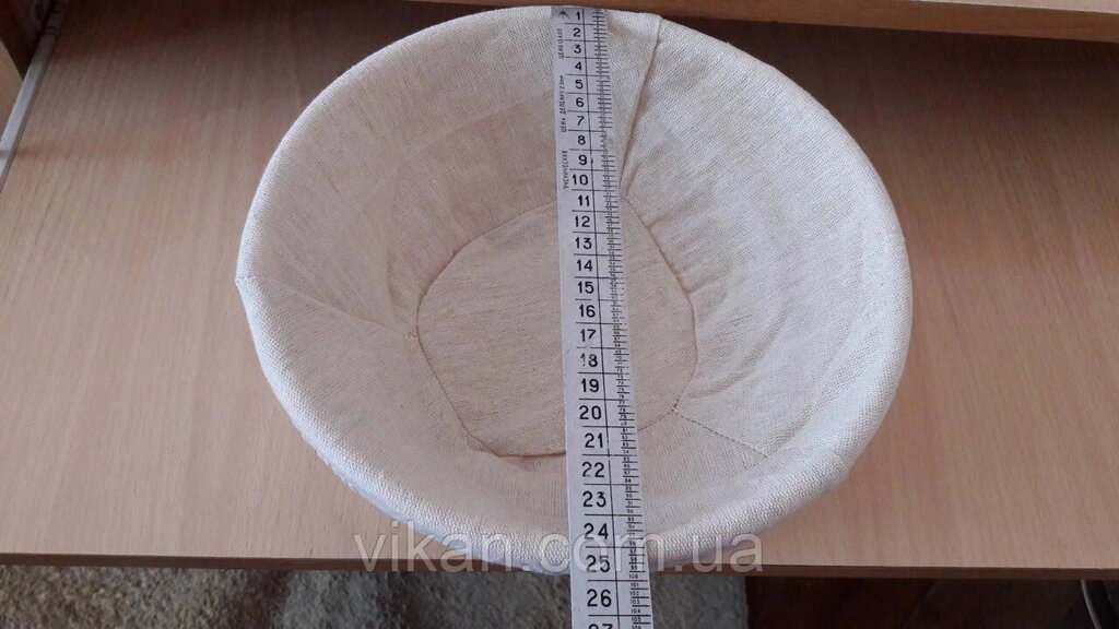 Форма з ротангу для розстоянки на 1,5 кг коло, з чохлом з льону Код/Артикул 186 1,5 від компанії greencard - фото 1
