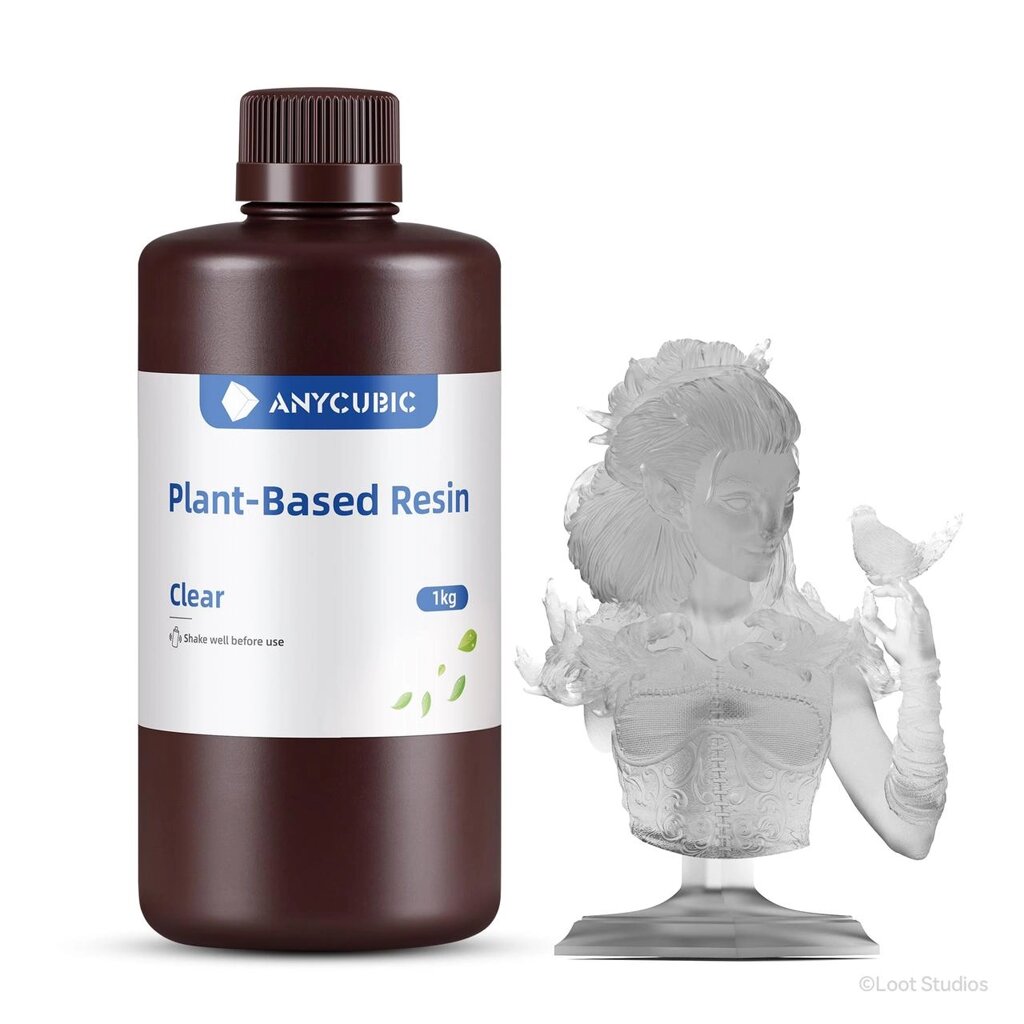 Фотополімерна еко смола на рослинній основі Anycubic Plant-Based UV Resin Clear (Прозора) Код/Артикул 57 SSWCL-108E від компанії greencard - фото 1