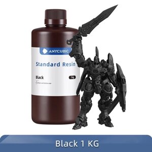 Фотополимерная смола Anycubic Standard Resin Black (Чорна) Код/Артикул 57 SPTBK-104E