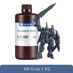 Фотополимерная смола Anycubic Standard Resin HD Grey (Сіра) Код/Артикул 57 SPTHG-104E