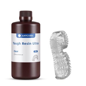 Фотополімерна смола Anycubic Tough Resin Ultra Clear (Прозорий) Код/Артикул 57 SCRCL-102A