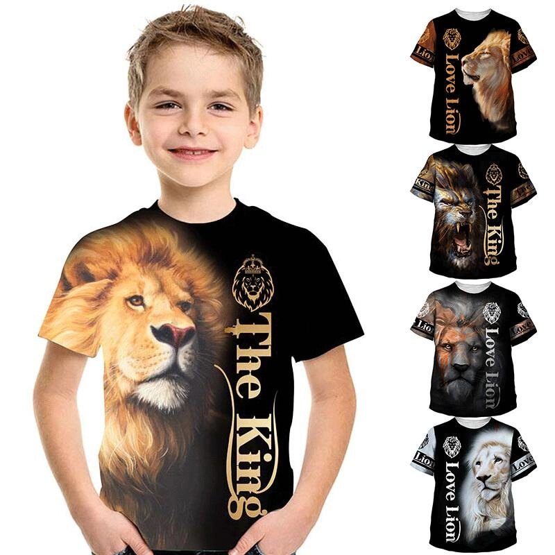 Funny Squirrel Kids 3D T-shirt Print Short Sleeve Summer Tops Tees Футболка для хлопчиків та дівчаток під замовлення за  від компанії greencard - фото 1