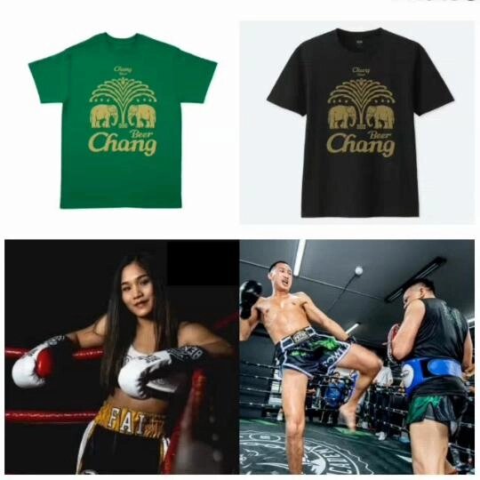 Футболка Lager Beer Chang Elephant Muaythai Kickboxing MMA UFC Бойові мистецтва Спорт Бавовна з коротким рукавом від компанії greencard - фото 1