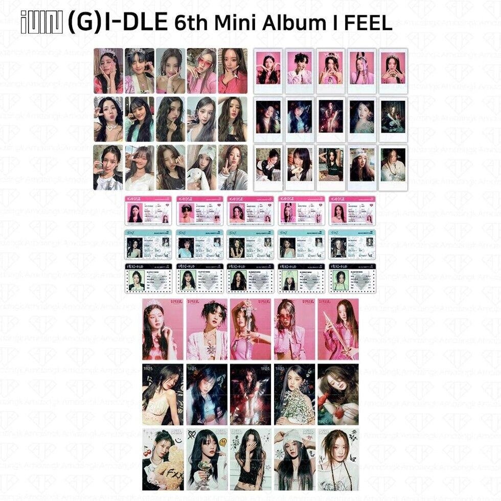 (G)I-DLE G-IDLE IDLE 6th Mini Album I Feel Photocard Polaroid ID Card MIYEON під замовлення з кореї 30 днів доставка від компанії greencard - фото 1