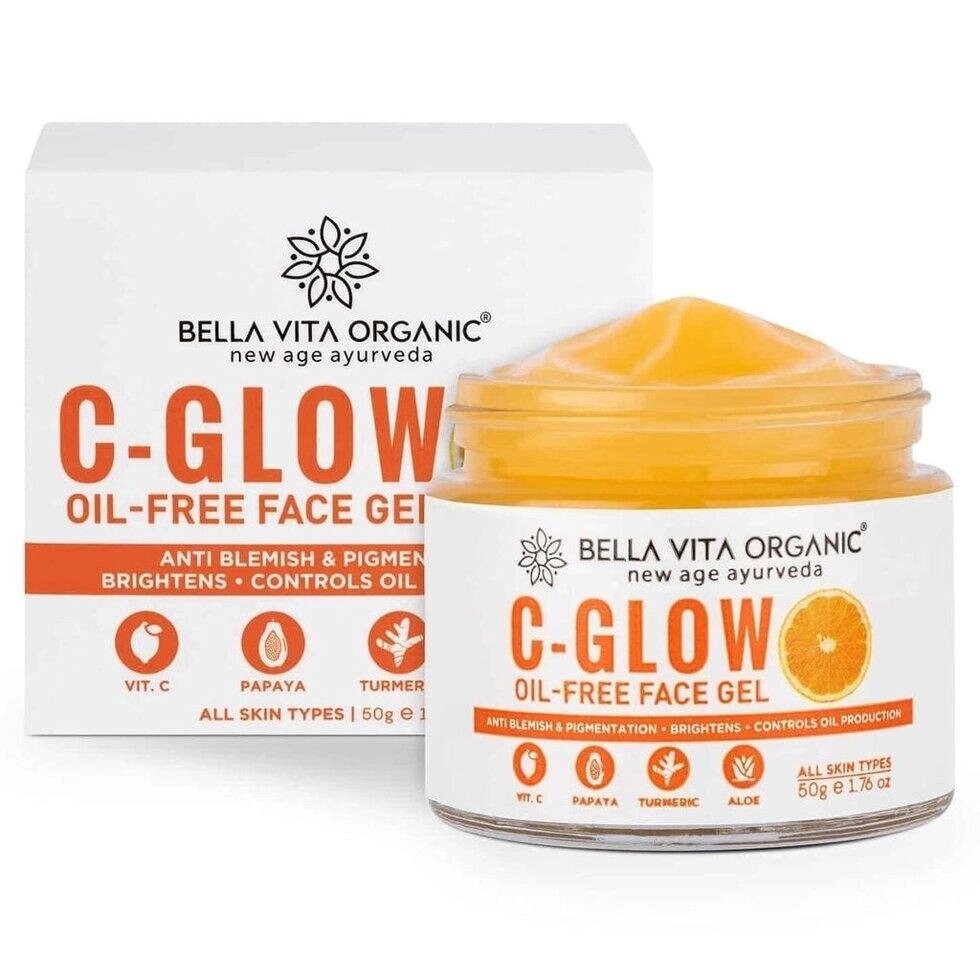 Гель для жирної шкіри обличчя (50 г), C-Glow Oil-Free Face Gel,  Bella Vita Під замовлення з Індії 45 днів. Безкоштовна  від компанії greencard - фото 1