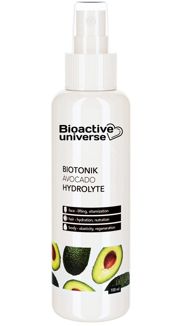 Гідролат авокадо, активізує синтез колагену та регенерує клітини шкіри, тонік 100мл, Біоактив Код/Артикул 133 від компанії greencard - фото 1