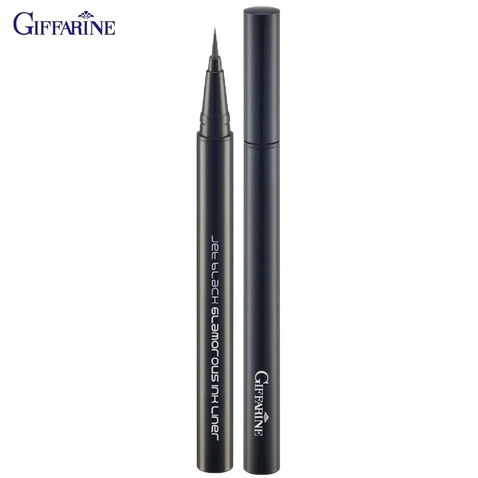 Giffarine Jet Black Glamorous Ink Liner, матова текстуруюча підводка для очей з гладкою поверхнею для легені Під від компанії greencard - фото 1