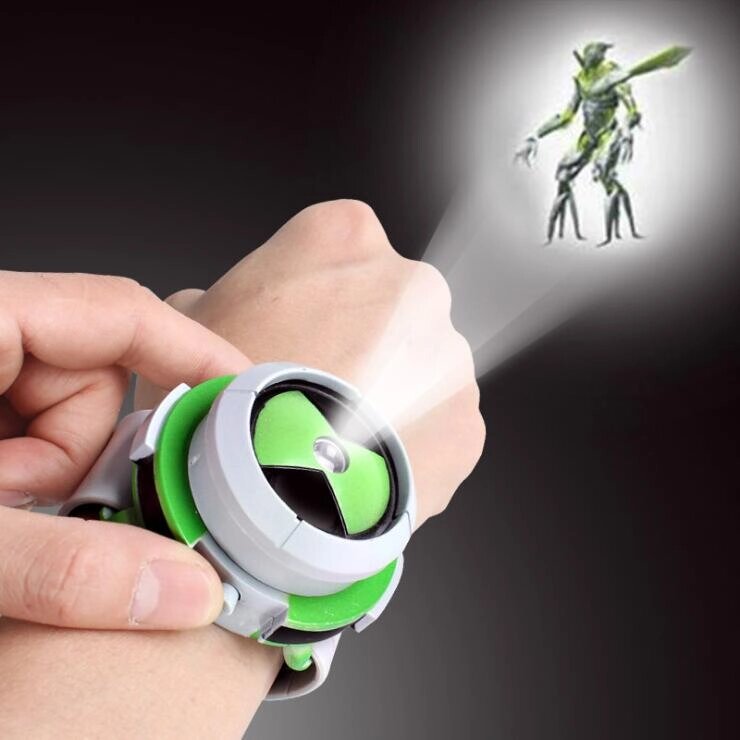 Годинник BEN 10 Omnitrix, іграшки для дітей, годинник з проектором, оригінальний проектор Ben 10, іграшки середньої від компанії greencard - фото 1