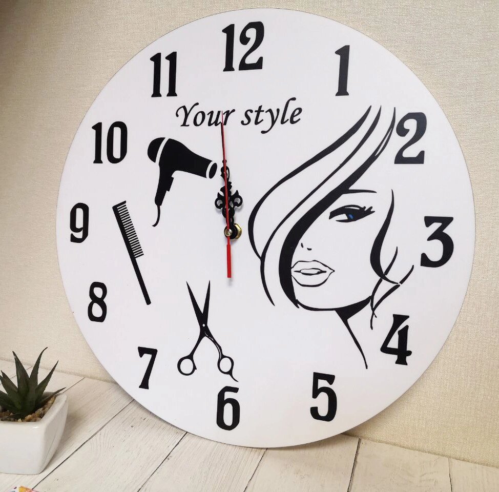 Годинник для салону краси, перукарні Код/Артикул 168 від компанії greencard - фото 1