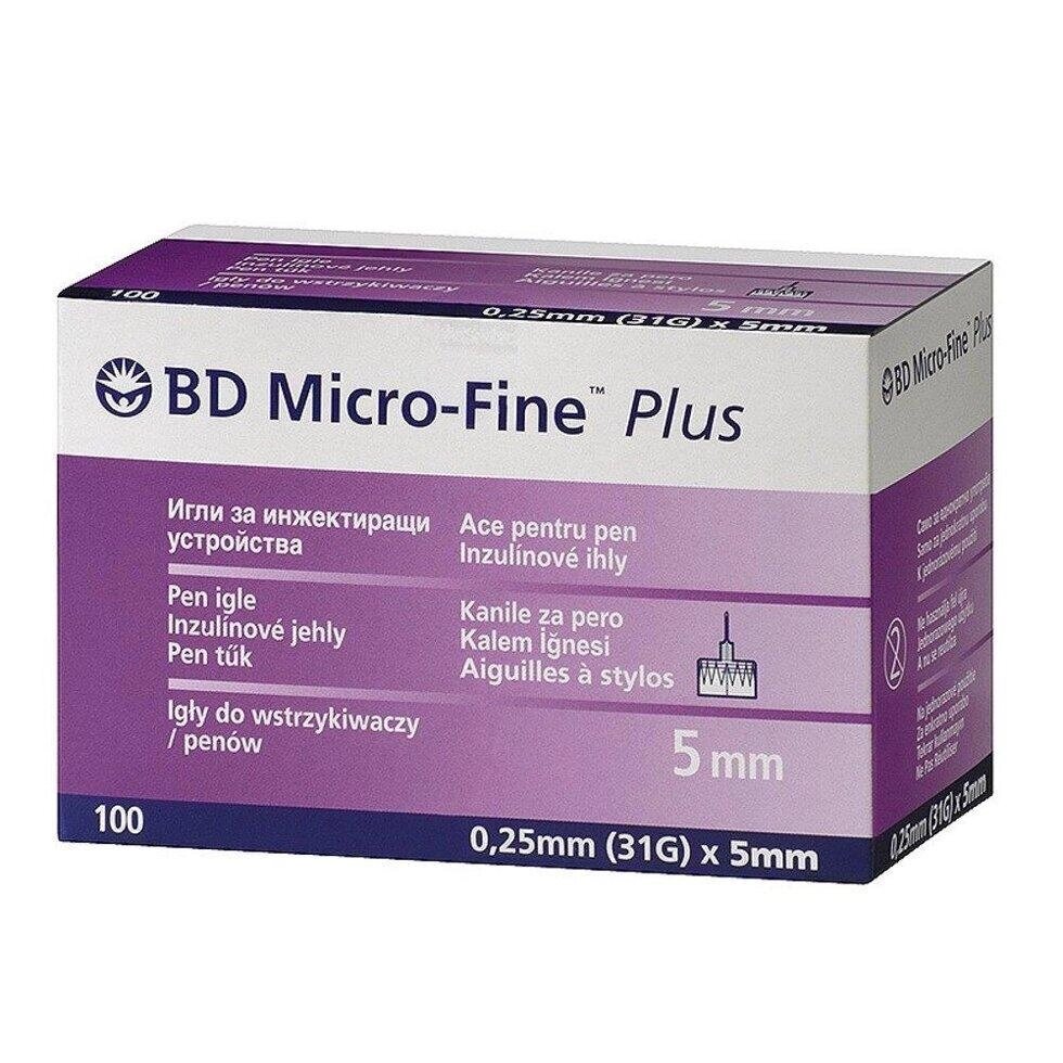 Голки інсулінові Мікрофайн плюс 5мм, BD Micro-fine Plus 31G Код/Артикул 23 від компанії greencard - фото 1
