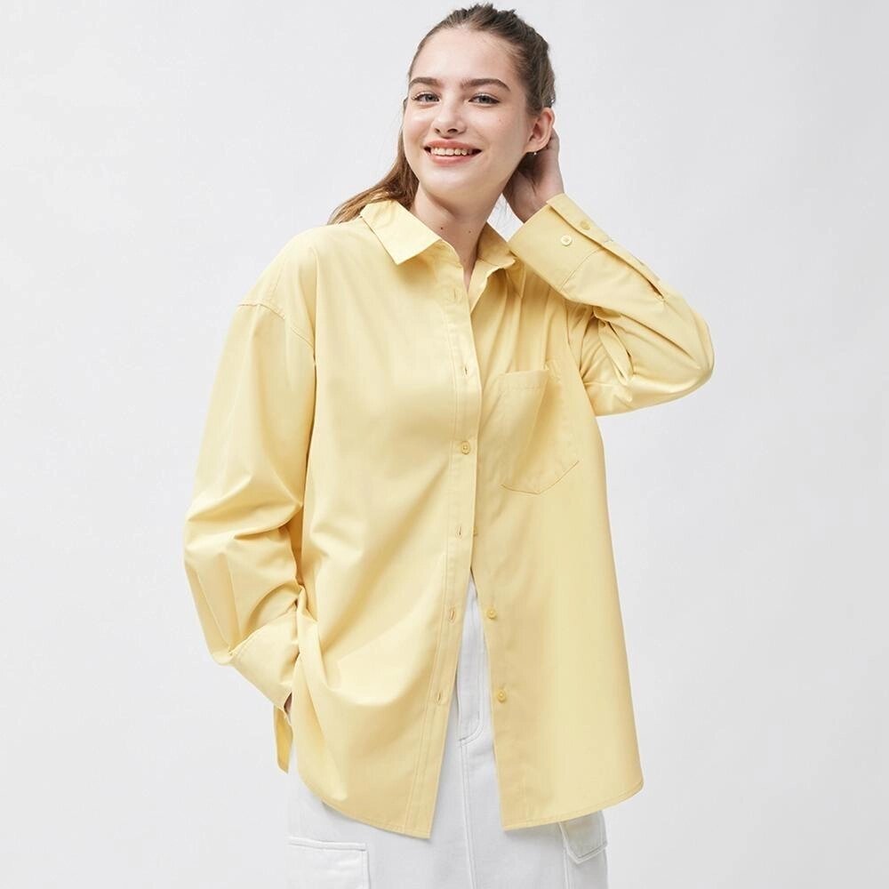 GU by Uniqlo Сорочка оверсайз із довгим рукавом під замовлення з Японії за 30 днів, доставка безкоштовна від компанії greencard - фото 1