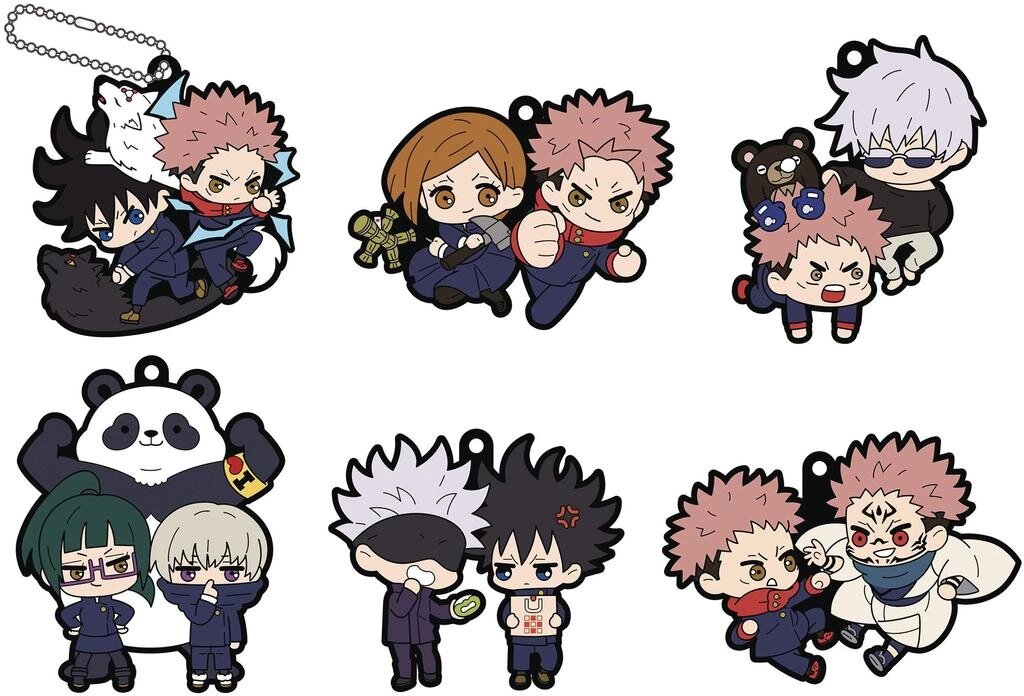 Гумовий талісман Buddy Collection Jujutsu Kaisen, 6 шт. В КОРОБЦІ під замовлення з Японії за 30 днів, доставка від компанії greencard - фото 1