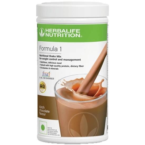 Herbalife Nutrition Formula 1 Харчова суміш коктейлів - 500 грам - Herbalife Weight Loss - Протеїновий порошок під від компанії greencard - фото 1