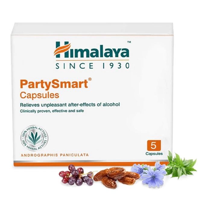 Himalaya PartySmart 5 капсул під замовлення з Індії за 45 днів, доставка безкоштовна від компанії greencard - фото 1