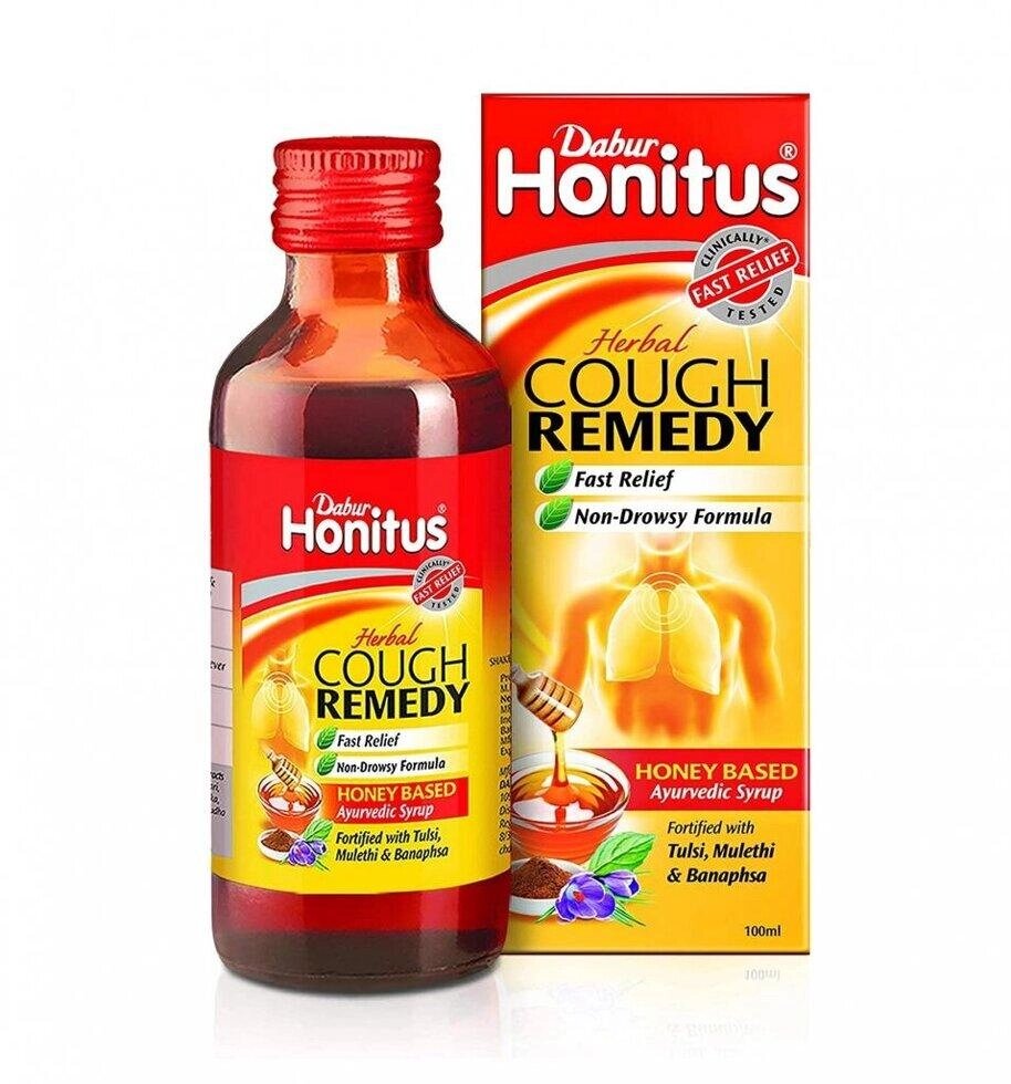 Хонітус: сироп з Медом та Тулсі (100 мл), Honitus Syrup For Cough,  Dabur Під замовлення з Індії 45 днів. Безкоштовна від компанії greencard - фото 1