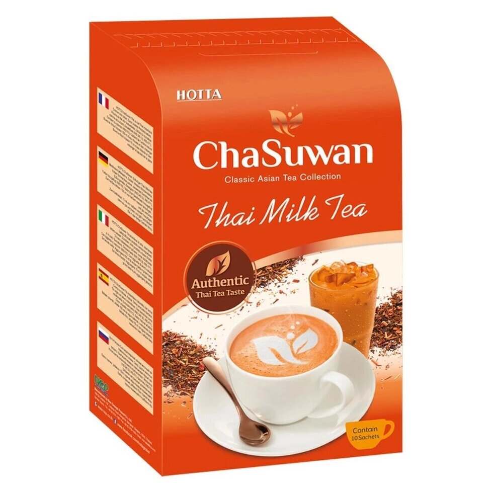 HOTTA Тайський чай з молоком Chasuwan швидкого приготування 16 г x 10 пакетиків - тайський Під замовлення з Таїланду за  від компанії greencard - фото 1