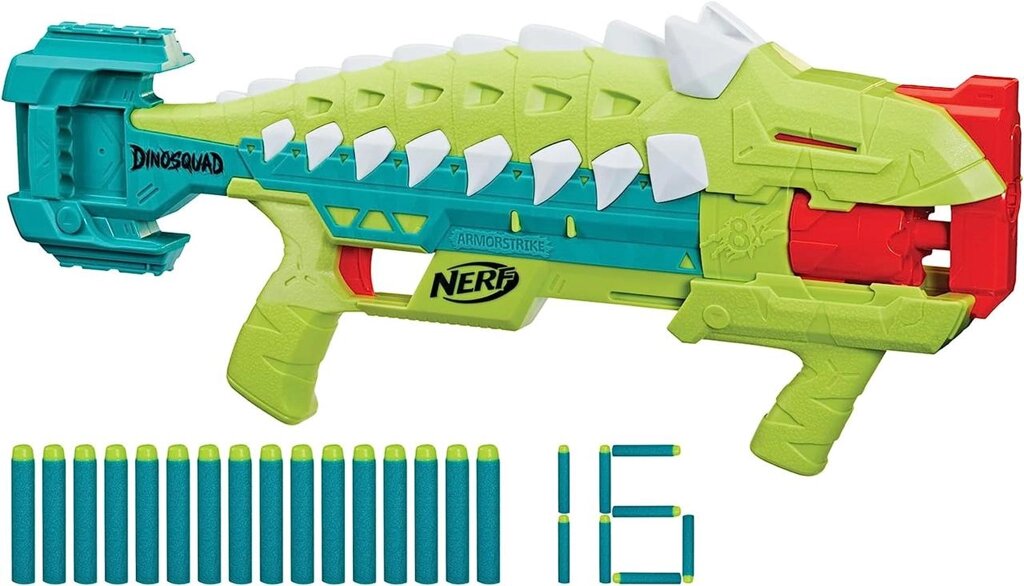 Іграшковий бластер нерф діно. NERF DinoSquad Armorstrike Dart Blaster Код/Артикул 75 692 Код/Артикул 75 692 Код/Артикул  від компанії greencard - фото 1