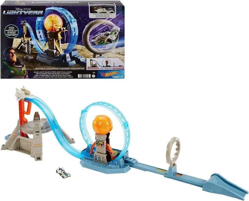 Ігровий набір Hot Wheels Disney Pixar Buzz Lightyear Hyper Loop Challenge Код/Артикул 75 628 Код/Артикул 75 628 від компанії greencard - фото 1