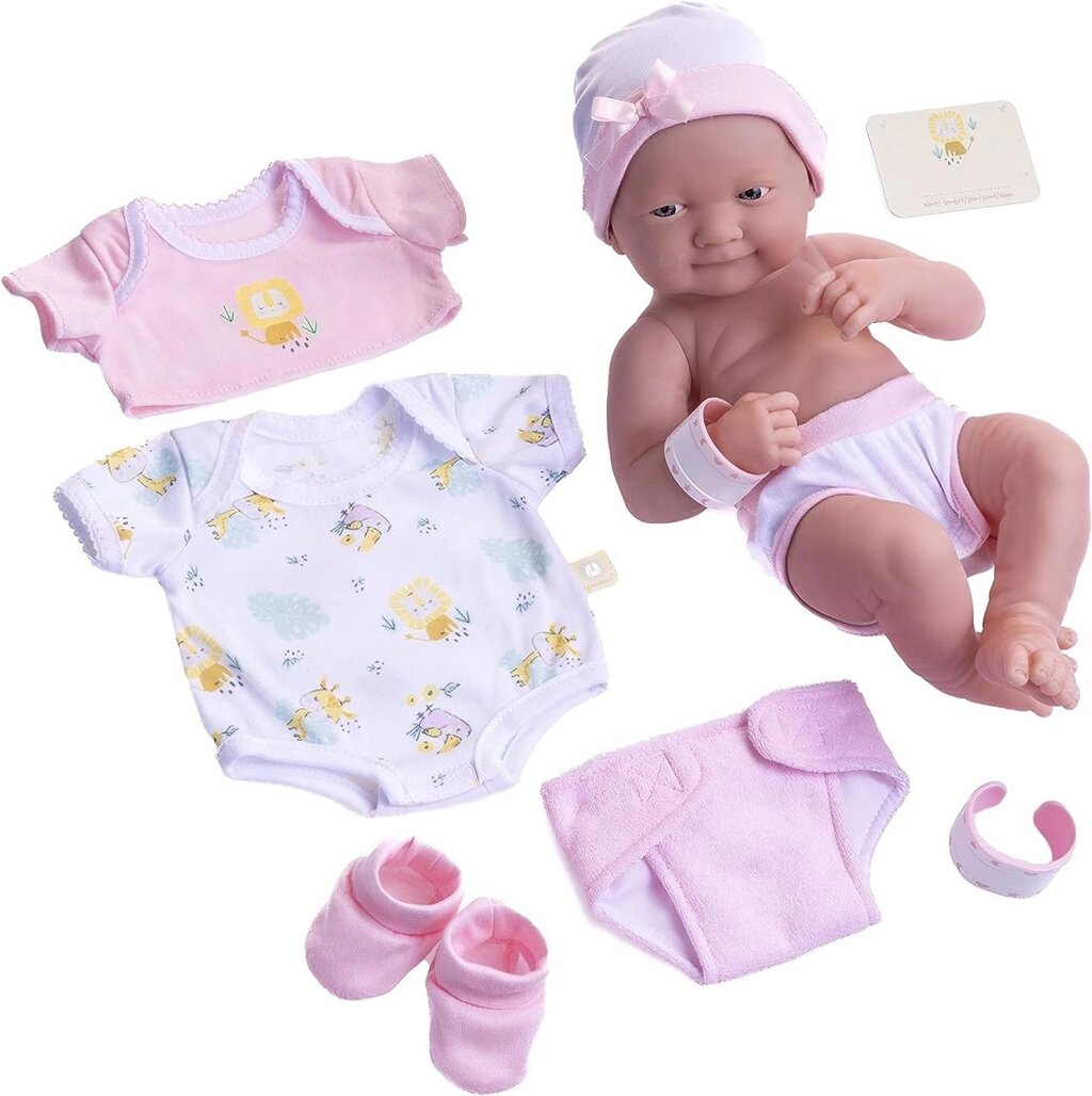 Ігровий набір Layette Baby Doll з 8 предметів JC Toys. Berenguer, реборн Код/Артикул 75 330 Код/Артикул 75 330 від компанії greencard - фото 1