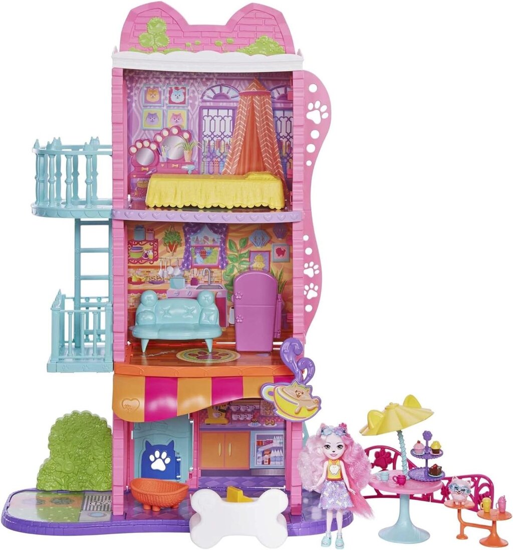 Ігровий набір Mattel Enchantimals Town House Cafe, таунхауз з кафе Код/Артикул 75 278а Код/Артикул 75 278а Код/Артикул від компанії greencard - фото 1