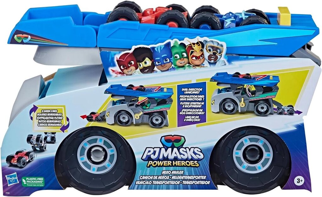 Ігровий набір PJ Masks Power Heroes Hero Hauler Truck Duo Racer Superhero Код/Артикул 75 1143 Код/Артикул 75 1143 від компанії greencard - фото 1