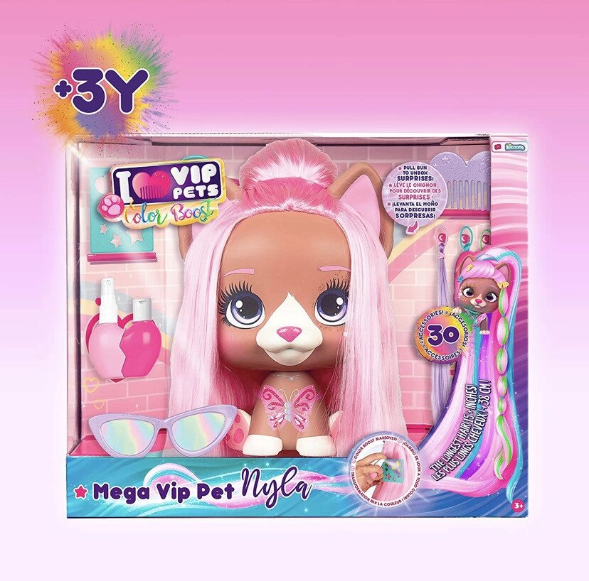 IMC Toys VIP Pets Color Boost - Nyla. Styling Head, Манекен вип петс Код/Артикул 75 834 Код/Артикул 75 834 Код/Артикул від компанії greencard - фото 1